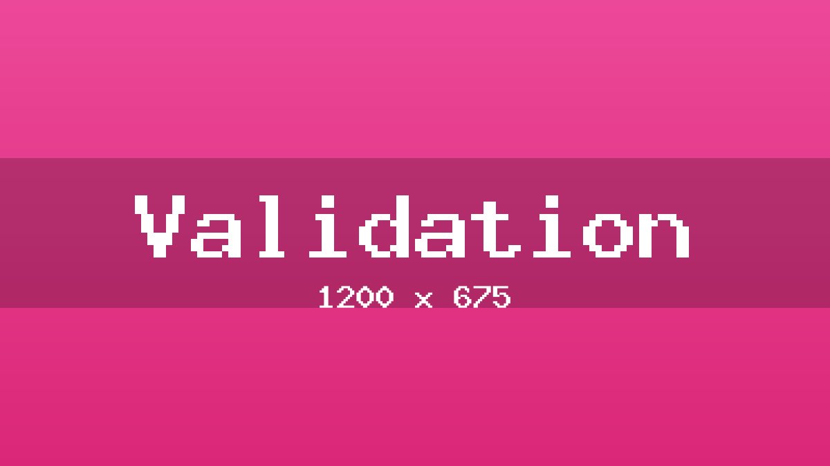 Validation placeholder image